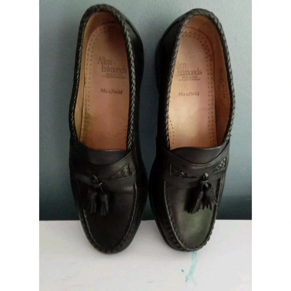 Allen‎ Edmonds Maxfield Tassel Loafers Leather Dress Shoes Black